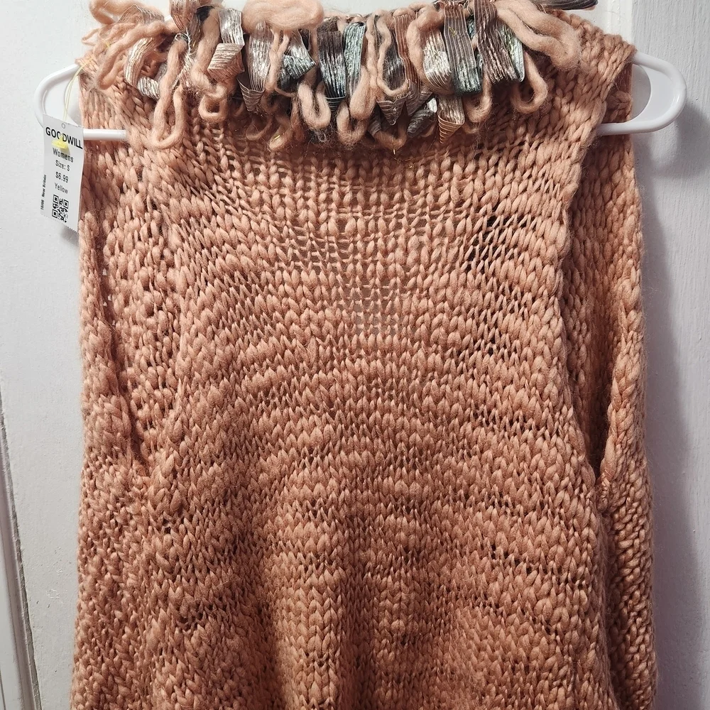 Forever 21 Textured Knit Vest in Brown